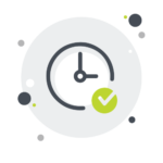 clock with checkmark icon